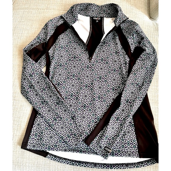 Kerrits Outdoor fleece sports athletic top in blue and purple - Size Small - Picture 12 of 15